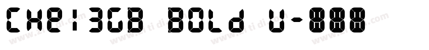 CHei3GB Bold U字体转换
